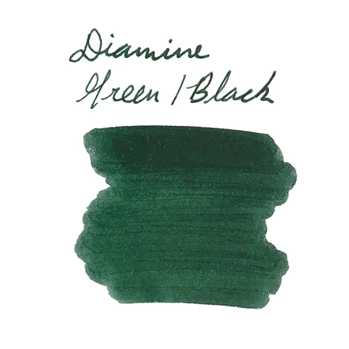 Diamine Green/Black – Ink Sample