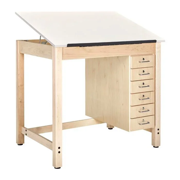 Diversified Woodcrafts Drafting Table, 42 x 30 x 39-3/4 Inches, Maple