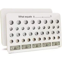 Double Sided Lap Board, Currency Print on One Side