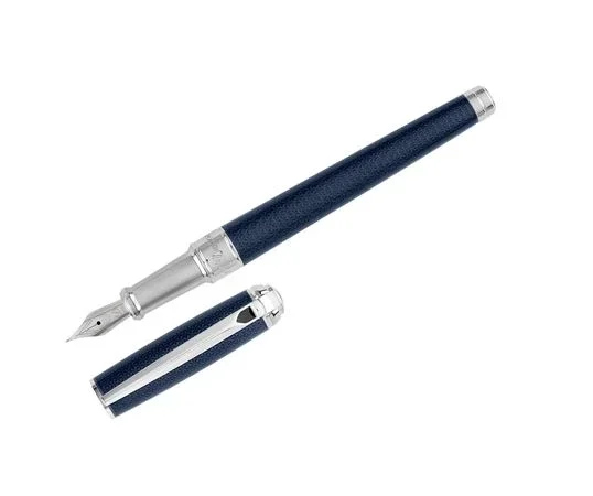 Dupont Line D Firehead Under Lacquer Blue Fountain Pen