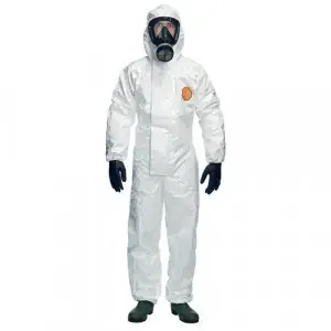 Dupont Tyche 4000S CHZ5 Hooded Coverall White XL TY4000BSXL