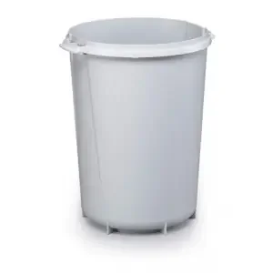 Durable 40L Round Waste Bin Grey – Strong Food Safe Bin – DURABIN