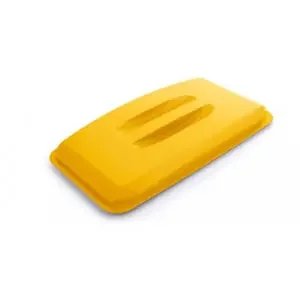 Durable 60L Bin Lid Yellow – Rectangular Recycling Bin Lid – Food Safe – DURABIN