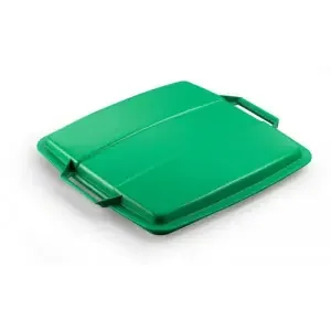 Durable 90L Bin Lid Green – Square Recycling Bin Lid – Food Safe – DURABIN