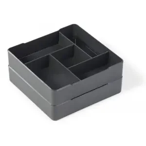 Durable COFFEE POINT Food-Safe Plastic Draw Organiser Storage Divider – Grey