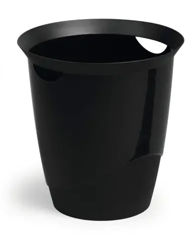 Durable Colour Opaque Waste Bin 16L Black 1701710060