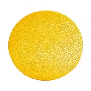 Durable Heavy Duty Adhesive Floor Marking Dot Circle Shape – 10 Pack – Yellow
