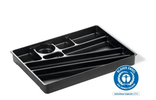 Durable IDEALBOX 80% Recycled Plastic Stationery Drawer Organiser Storage Insert Tray Charcoal – 1712004058