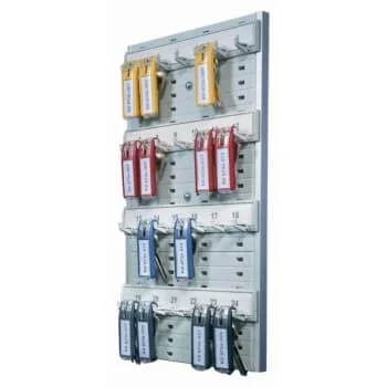 Durable Key Rack 24-Tag Capacity Plastic Gray 8.38 X 1.38 X 14.13
