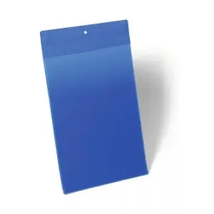 Durable Neodym Magnetic Ticket Label Holder Document Pockets – 10 Pack – A4 Blue