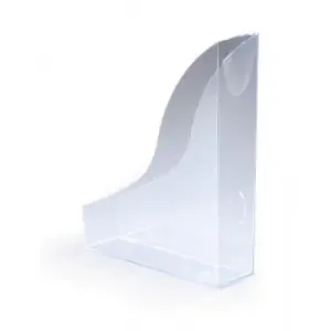 Durable Transparent Magazine Rack Document Desk File Organiser – A4 Clear