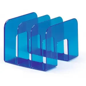 Durable TREND Magazine Stand Desk File Holder Book Organiser – Clear Blue