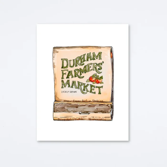 Durham Farmers Market Art Print