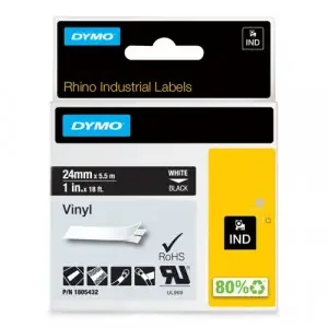Dymo 1805432 24mm White on Black