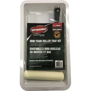 Dynamic 05337 6″ 150mm Foam Mini Roller Tray Kit