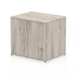 Dynamic Impulse 600mm Deep Desk High Cupboard Grey Oak I003239