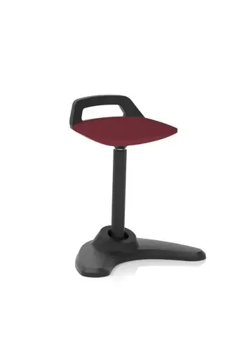 Dynamic Spry Stool Black Frame and Bespoke Colour Fabric Seat Ginseng Chilli – KCUP1203