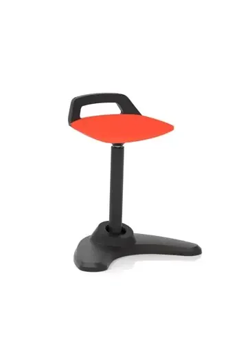 Dynamic Spry Stool Black Frame and Bespoke Colour Fabric Seat Tabasco Orange – KCUP1205