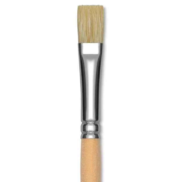 Dynasty Encaustic Brush – Bright, Short Handle, Size 5