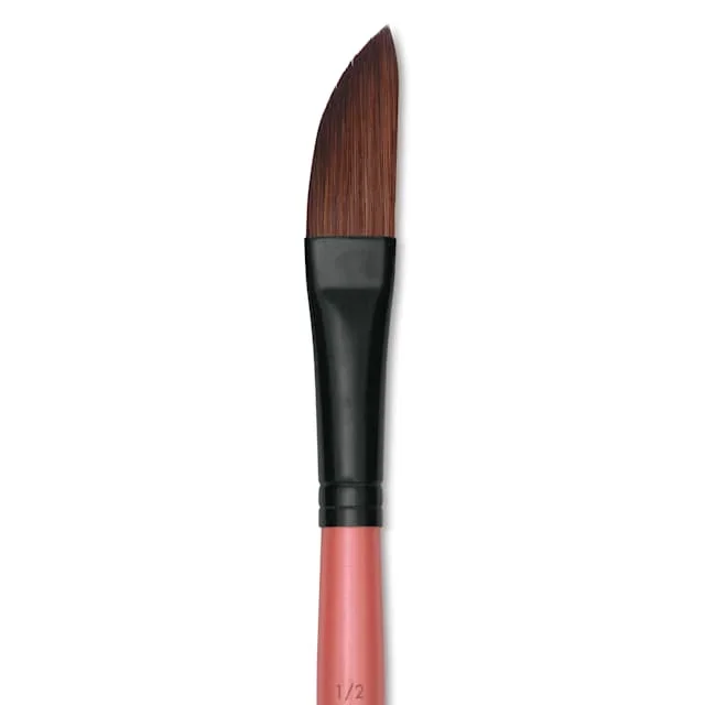 Dynasty Water Lily Watercolor Brush – Short Handle, Dagger, Size 1/2″