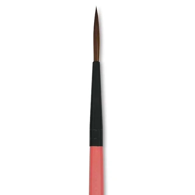 Dynasty Water Lily Watercolor Brush – Short Handle, Liner, Size 2
