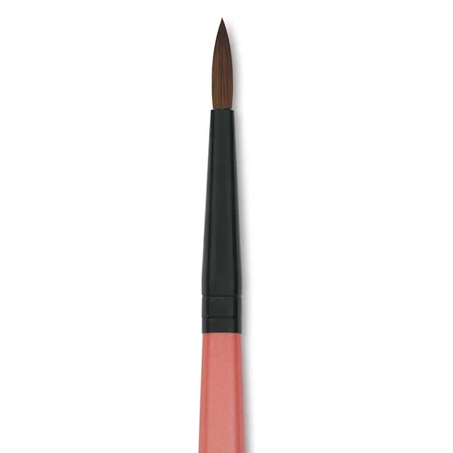 Dynasty Water Lily Watercolor Brush – Short Handle, Round, Size 4