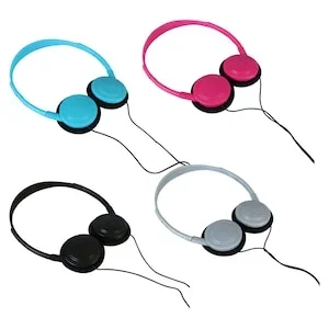 E-Circuit Round Over-Ear Headphones, 48 in.