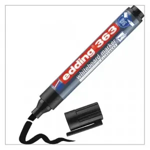 edding 363 Whiteboard Marker Chisel Tip 1-5mm Line Black (Pack 10) – 4-363001
