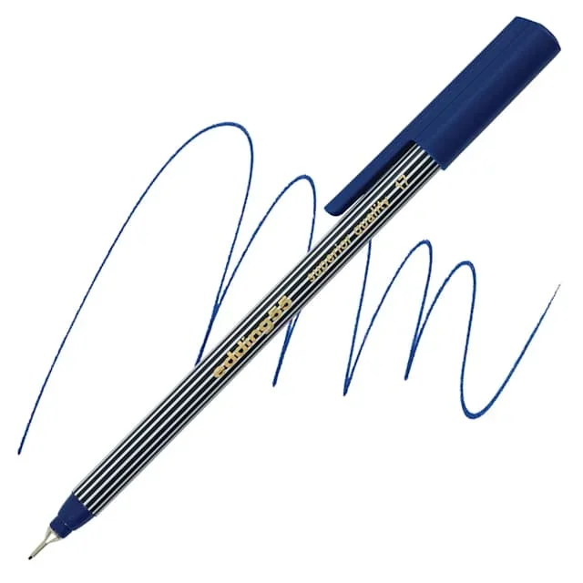 Edding 55 Fineliner Pen – Steel Blue, 0.3mm