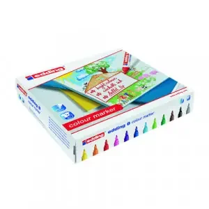 edding 8 Colour Marker Assorted Colours Classpack (Pack 144) – 4-51910