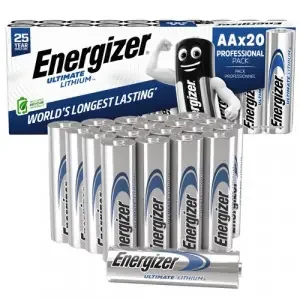 Energizer Lithium AA Battery (Pack 20) – 454727