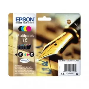 Epson 16 Pen and Crossword DURABrite Ultra Ink Cartridge CMYK Multipack C13T16264012