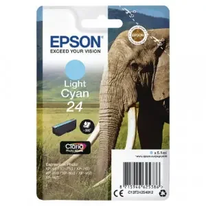 Epson 24 Elephant Light Cyan Standard Capacity Ink Cartridge 5ml – C13T24254012