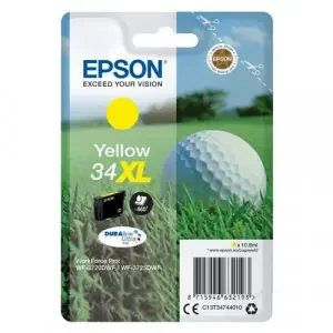 Epson 34XL Golf Ball DURABrite Ultra Ink Cartridge High Yield Yellow C13T34744010