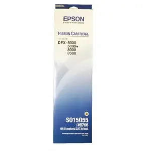 Epson 8766 (15,000,000 Characters) Black Fabric Ink Ribbon Cartridge