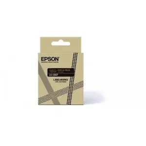 Epson LK-5BKP Metallic Tape Black/Gold 18mm (9m) C53S672095