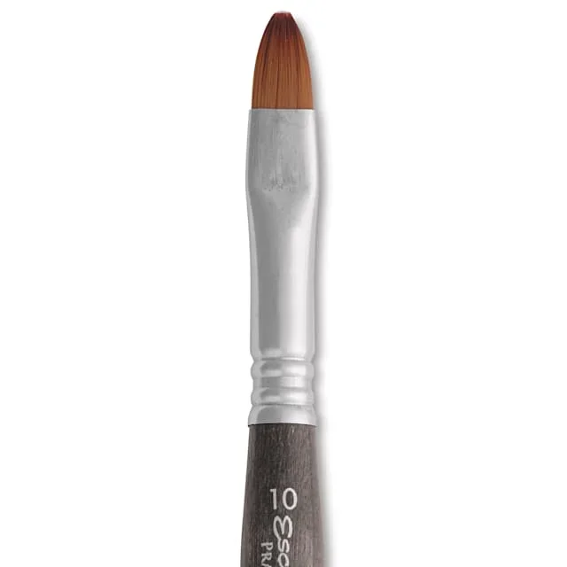 Escoda Prado Tame Synthetic Travel Brush – Bright, Short Handle, Size 10