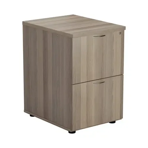 Essentials Filing Cabinet 2 Drawer (FSC) Grey Oak
