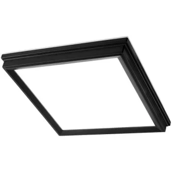 Eti 9″ Matte Black Square Night Light