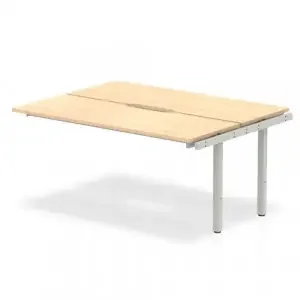 Evolve Plus 1400mm Back to Back Extension Kit Maple Top White Frame BE194