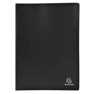 Exacompta A4 Display Book Soft Eco Polypropylene 20 Pocket Black – 8521E