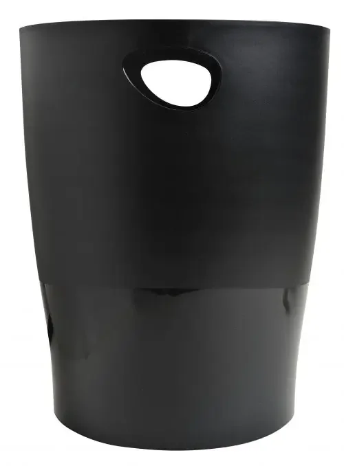Exacompta Ecobin Waste Bin Plastic Round 15 Litre Black – 453014D