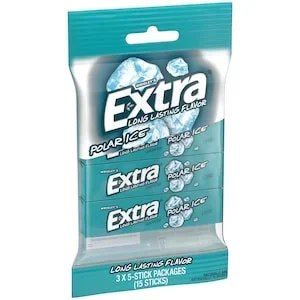 EXTRA Polar Ice Sugar Free Chewing Gum, 3 Ct Pack