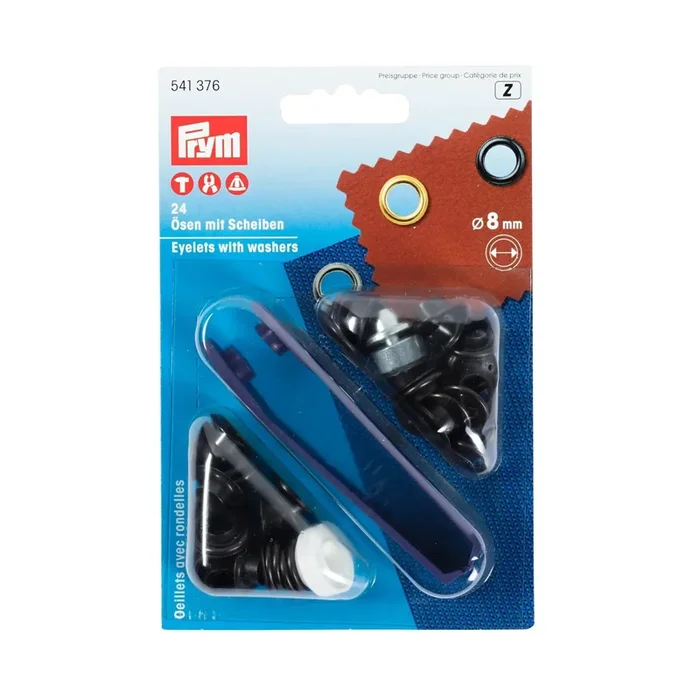 Eyelets With Washers 8 mm, Tool Included