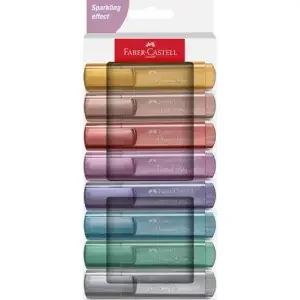 Faber-Castell Highlighter Textliner 46 Assorted Metallic Colours (Pack 8) – 254678
