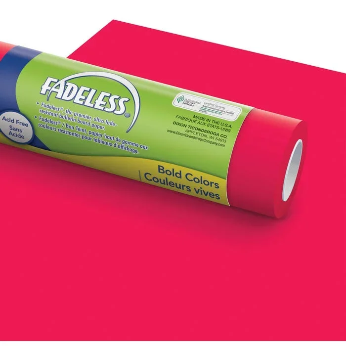 Fadeless Paper Roll, Flame, 48 Inches x 200 Feet