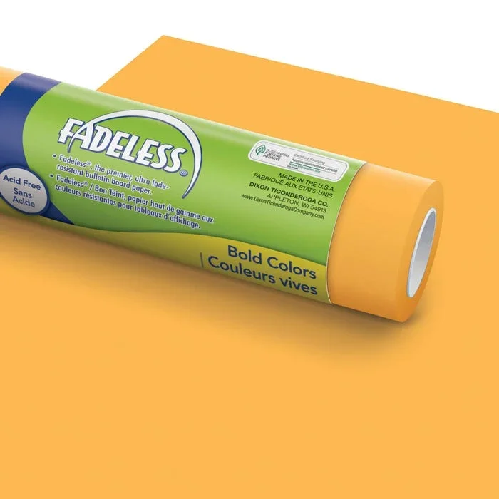Fadeless Paper Roll, Sunset Gold, 48 Inches x 50 Feet