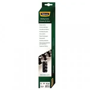 Fellowes 5330702 8mm Black Comb 25pk