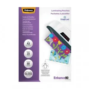 Fellowes 53964 IL A3 80Mic Pouch 25pk