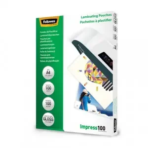 Fellowes Laminating Pouch A4 2×100 Micron Gloss (Pack 100) 5351111